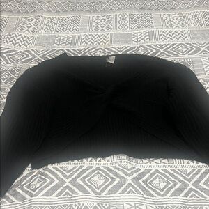 H&M Black Textured Sweater